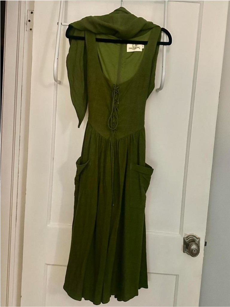 Xxs Fashion Brand Company Moss Farm Chores Midi Dress